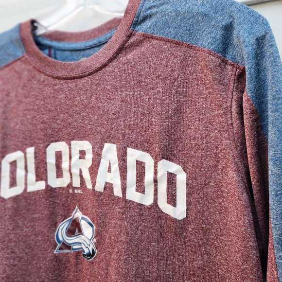 Colorado Avalanche Hockey Sport Game Long Sleeves + Beanie 🏒FANATIC BUNDLE🥅 - Picture 3 of 7
